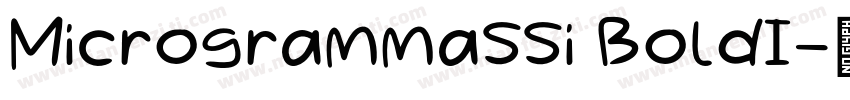 MicrogrammaSSi BoldI字体转换